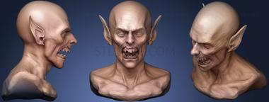 3D модель Голова демона 5 (STL)